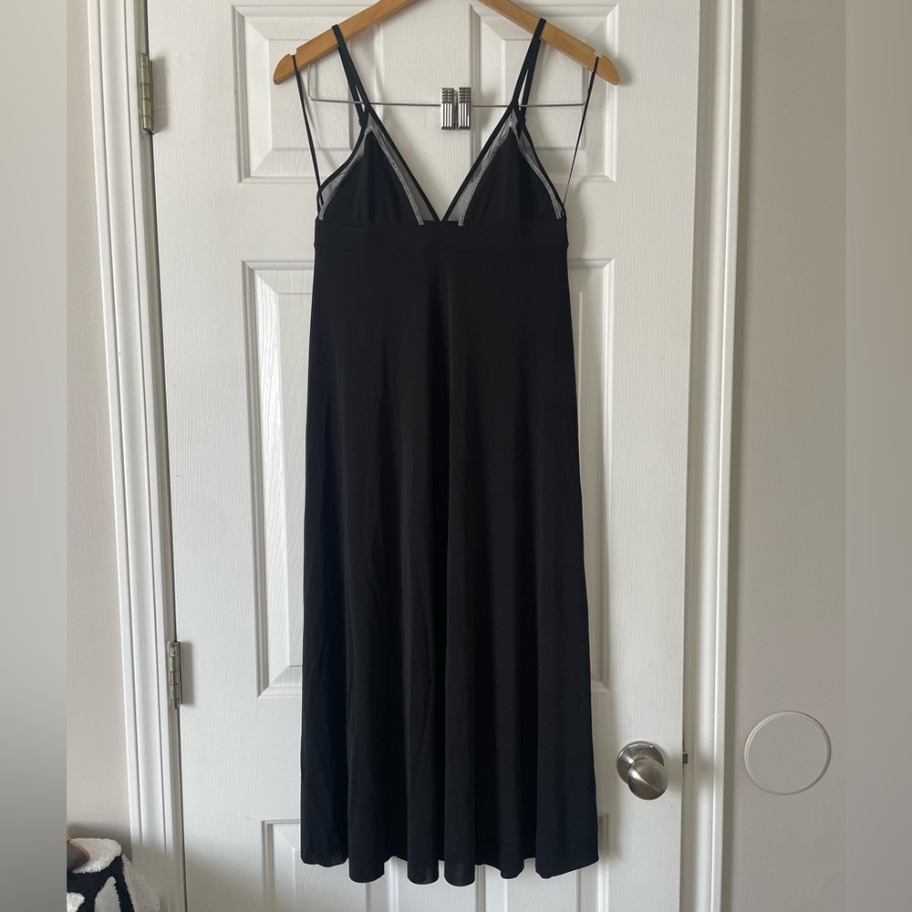 Zara Midi Dress with Mesh Top Women’s Small 0369